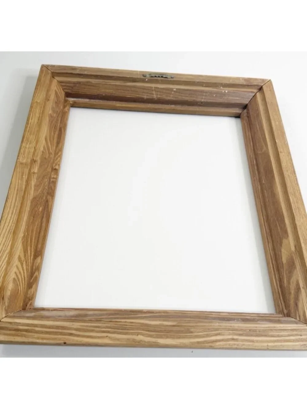 VTG Honey Oak Wood Frame Stepped Molding Frame 15x13 (Fits 9.5x11.5) EUC